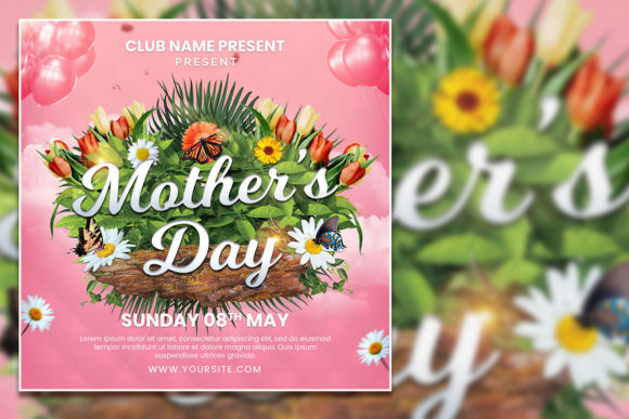 Crafting Heartfelt Mother's Day Posts with a Modern Editable Template