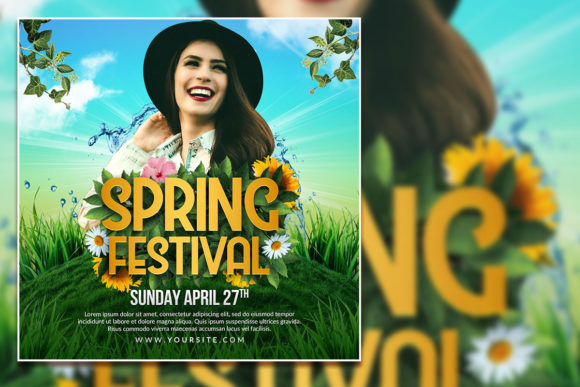 Crafting Vibrant Spring Festival Social Media Posts and Easter Flyers