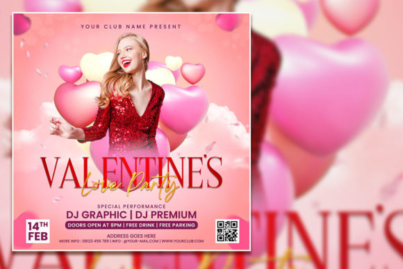 Create Stunning Valentine's Graphics with This Editable Flyer Template
