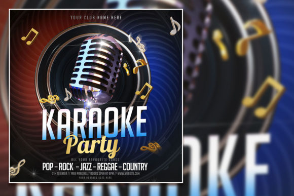 Design a Show-Stopping Modern Karaoke Party Flyer