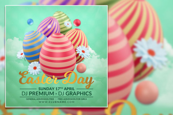 Modern Easter Day Social Media Post: A Designer's Editable Template