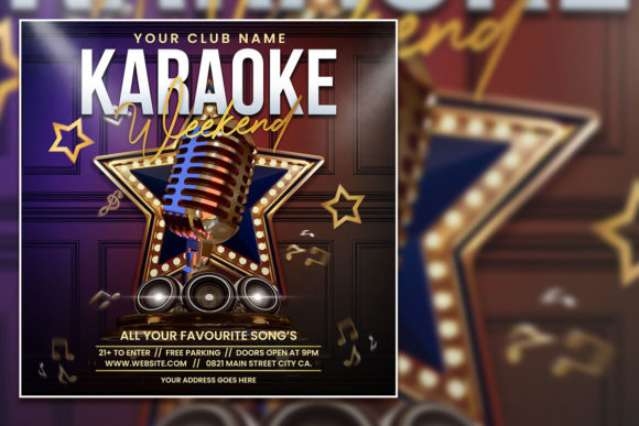 Modern Karaoke Weekend: Designing Your Social Media Flyer