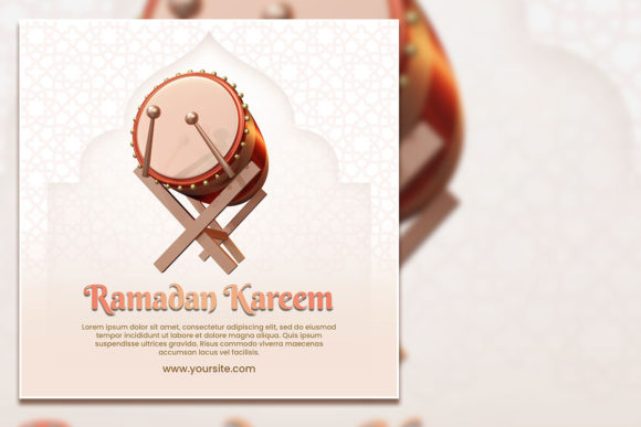 Simple Ramadan Kareem Social Media Post: Design a Festive Flyer