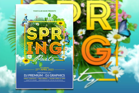 Spring Into Design: A Modern Flyer Template for Your Event