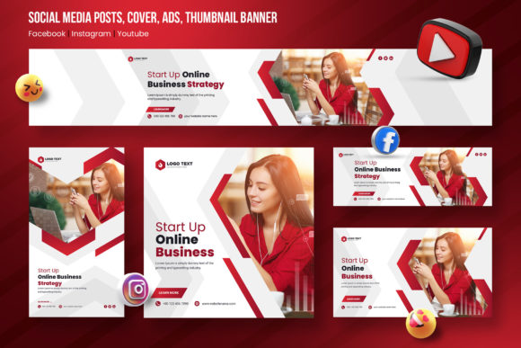 Streamline Your Visual Strategy with a Complete Social Media Set